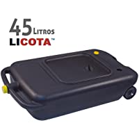 BIDÓN RECOGEDOR Aceite Usado con Ruedas y Tapón para Camión Coche Furgoneta 45L litros - de Gran TAMAÑO XXL